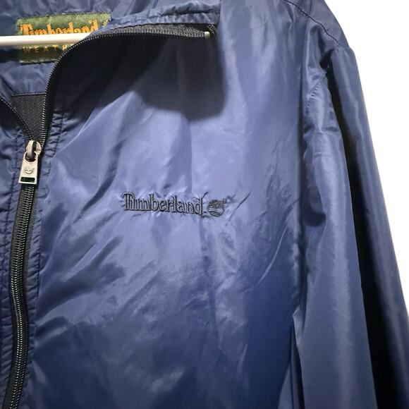 Timberland‎ Nylon Windbreaker Lined  Men's M Blue - Picture 2 of 12